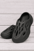 Hollowed-out black clogs X saint london studios - Saint London Studios