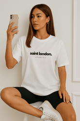 Loose-Fitting Drop-Shoulder T-Shirt by Saint London Studios - Stylish Casual Wear - Saint London Studios